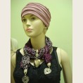 Женский шарф с декоративными элементами - модель 5